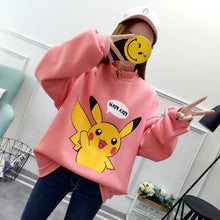 Cargue la imagen en el visor de la galería, compre elegante suéter de Pokemon Pikachu de gran tamaño