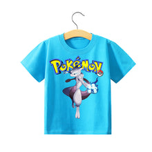 Lade das Bild in den Galerie-Viewer, Pokemon Pikachu Kinder Sommer T-Shirts in vielen Motiven und Größen kaufen
