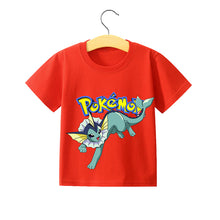 Lade das Bild in den Galerie-Viewer, Pokemon Pikachu Kinder Sommer T-Shirts in vielen Motiven und Größen kaufen
