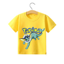 Lade das Bild in den Galerie-Viewer, Pokemon Pikachu Kinder Sommer T-Shirts in vielen Motiven und Größen kaufen
