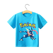 Lade das Bild in den Galerie-Viewer, Pokemon Pikachu Kinder Sommer T-Shirts in vielen Motiven und Größen kaufen
