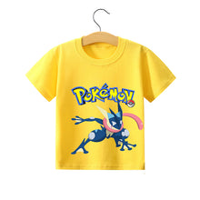 Lade das Bild in den Galerie-Viewer, Pokemon Pikachu Kinder Sommer T-Shirts in vielen Motiven und Größen kaufen
