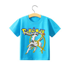 Lade das Bild in den Galerie-Viewer, Pokemon Pikachu Kinder Sommer T-Shirts in vielen Motiven und Größen kaufen
