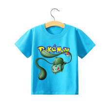 Lade das Bild in den Galerie-Viewer, Pokemon Pikachu Kinder Sommer T-Shirts in vielen Motiven und Größen kaufen
