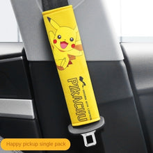 Load the image into the gallery viewer, buy car seat belt cover in Pikachu or Pokemon design