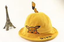 Cargue la imagen en el visor de la galería, compre el sombrero de protección solar Pokemon Pikachu para niños pequeños