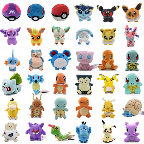 Viele verschiedene Pokemon und Pokeball Plüschtiere zur Auswahl kaufen