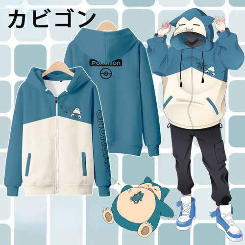 Pokémon Snorlax Relaxo Sweatshirt Hoodie Langarm Hoodie für Männer kaufen