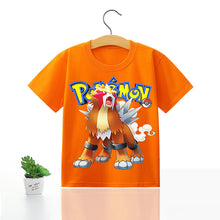 Cargue la imagen en el visor de la galería, compre una camiseta de Pokemon Pikachu para niños para el verano con muchos motivos