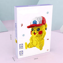 Lade das Bild in den Galerie-Viewer, Pokémon Pikachu mit Ash Ketchums Basecap 3D Bausatz, 1931 Bausteine kaufen
