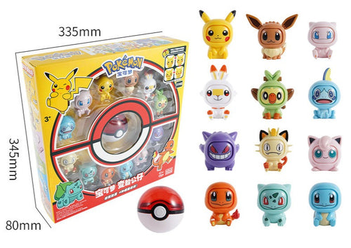 Pokémon Spielbox mit Pokéball und gesichter-wechselnden Pokémons kaufen