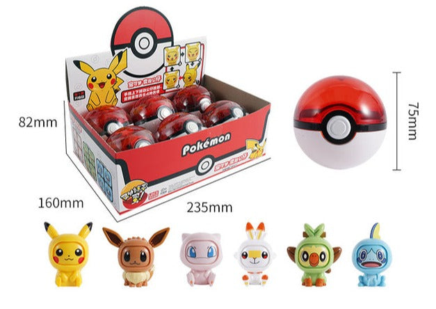 Pokémon Spielbox mit Pokéball und gesichter-wechselnden Pokémons kaufen