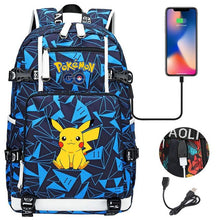 Lade das Bild in den Galerie-Viewer, Pokémon Rucksack mit Smartphone Ladefunktion kaufen
