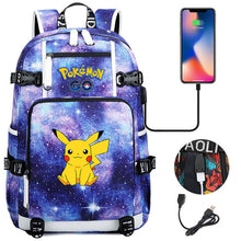 Lade das Bild in den Galerie-Viewer, Pokémon Rucksack mit Smartphone Ladefunktion kaufen
