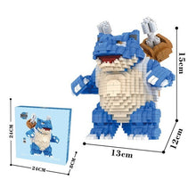 Cargue la imagen en el visor de la galería, compre la figura de juguete de bloques de construcción Turtok Blastoise Clamp (1980 Building Blocks).