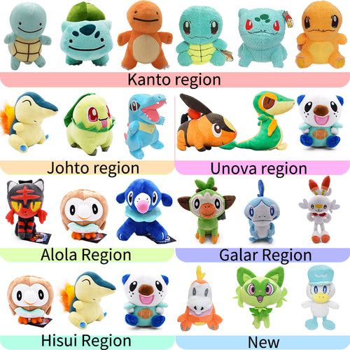 3-teilige Pokémon Plüschfiguren Regionen-Sammlung kaufen