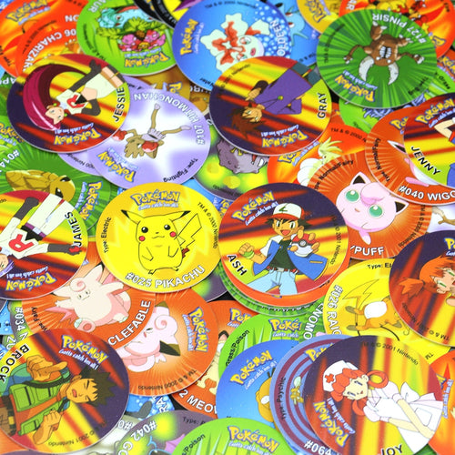 Tazos Pokémon 160 runde Pogs 2000er Edition mit Box kaufen