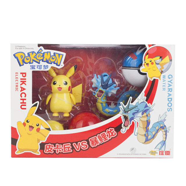 Pokemon Spielzeug Set mit 2x Figur und 2x Pokeball (verschiedene Motive zur Wahl) kaufen