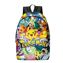 Cargue la imagen en el visor de la galería, compre una mochila de Pikachu con un estuche para lápices en un juego para la escuela, etc.