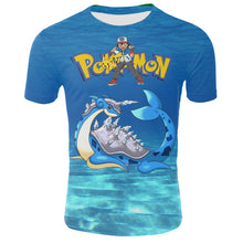 Carga la imagen en el visor de la galería, compra camisetas infantiles con diseños de Pokémon y Pikachu