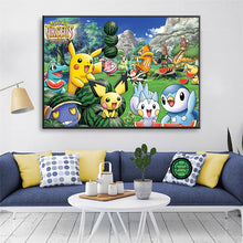 Lade das Bild in den Galerie-Viewer, Pokemon Poster Kunstdrucke Ash Ketchum Pikachu Jigglypuff etc. kaufen
