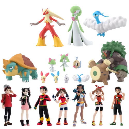 Pokémon Figuren mit Trainer und Pokemon - verschiedene Motive kaufen