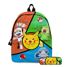 Carica l'immagine nel visualizzatore della galleria, acquista lo zaino scolastico e l'astuccio per bambini Pokémon