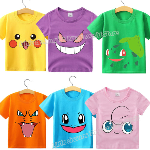 Kinder T-Shirts mit niedlichen Pokemon oder Pikachu Motiven kaufen