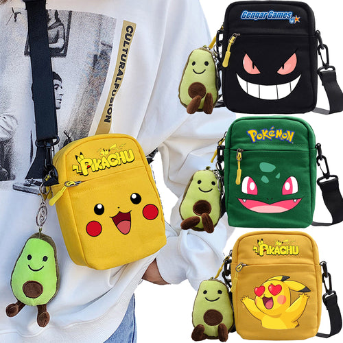 Canvas Pokemon Messenger Tasche, Slingbag Umhängetasche in vielen Motiven kaufen