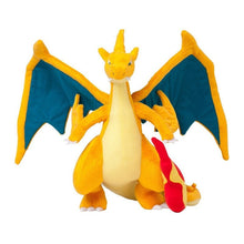 Load the picture into the gallery viewer, buy Mega Charizard / Glurak plush toy figure (approx. 23cm)