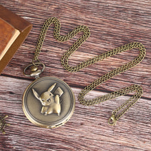 Cargue la imagen en el visor de la galería, compre un reloj de bolsillo Pokemon Pikachu con el diseño de Antken