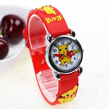 Chargez l'image dans la visionneuse de galerie pour acheter une montre-bracelet Pikachu Pokemon pour enfants (4 couleurs au choix)