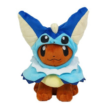 Load the picture into the gallery viewer, buy Eevee plush with poncho - Umbreon, Espeon, Jolteon, Vaporeon, Sylveon, Flareon (approx. 20cm)