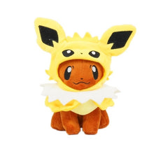 Load the picture into the gallery viewer, buy Eevee plush with poncho - Umbreon, Espeon, Jolteon, Vaporeon, Sylveon, Flareon (approx. 20cm)