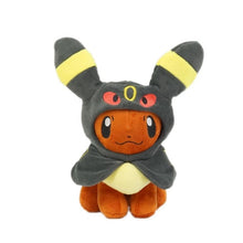 Load the picture into the gallery viewer, buy Eevee plush with poncho - Umbreon, Espeon, Jolteon, Vaporeon, Sylveon, Flareon (approx. 20cm)