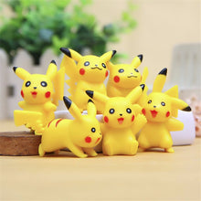 Chargez l'image dans la visionneuse de la galerie, achetez 6 figurines Pikachu PVC Pokeball (environ 4 cm)