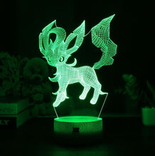 Load the picture into the gallery viewer, buy Eevee / Evoli 3D LED lamp (9 motifs) night light, table lamp