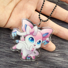 Load the image into the gallery viewer, buy Pokemon Sylveon Keychain / Tag / Lanyard