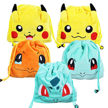 Load the picture into the gallery viewer, buy Charmander, Squirtle or Bulbasaur plush bag