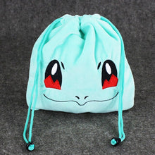 Load the picture into the gallery viewer, buy Charmander, Squirtle or Bulbasaur plush bag