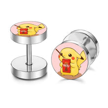 Load the picture into the gallery viewer, buy Pokemon Pikachu earrings / studs
