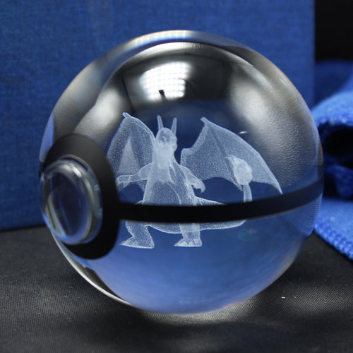 Charizard Glurak Crystal Pokemon Go Ball mit 3D Effekt kaufen