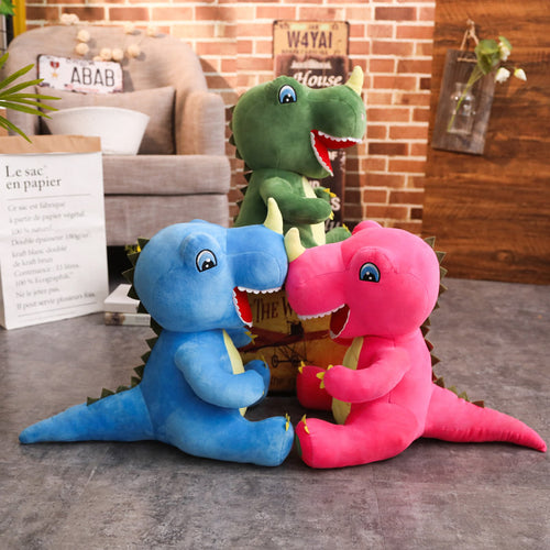 Lustiger Dino Kuscheltier - Dinosaurier Plüsch (60cm oder 95cm) kaufen