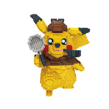 Chargez l'image dans la visionneuse de galerie, achetez le modèle de bloc de construction Détective Pikachu (15 cm x 15 cm x 15 cm)