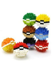 Cargue la imagen en el visor de la galería, compre Pokemon Ash Ketchum, Pokeball Building Block Set (4 diseños para elegir)