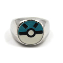 Load the picture into the gallery viewer, buy Pokemon Rings with Poke Ball, Gengar, Zapdos, Articuno, Moltres motif