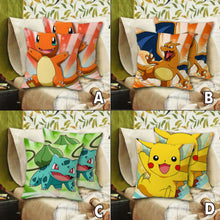 Carga la imagen en el visor de la galería, compra fundas de almohada de Pokémon (Pikachu, Charmander, Charizard, Bulbasaur)