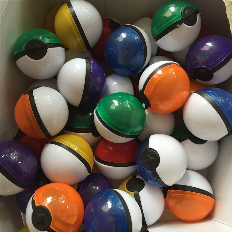 180 Pokebälle / Pokeballs (ca. 3.5cm) mit Figur und Sticker kaufen