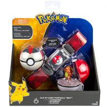 Carica l'immagine nel visualizzatore della galleria, acquista la cintura da allenatore di Pokemon giocattolo con pokeball e figura